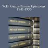 W.D. Gann’s Private Ephemeris 1941-1950
