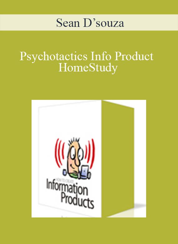 Sean D’souza - Psychotactics Info Product HomeStudySean D’souza - Psychotactics Info Product HomeStudy
