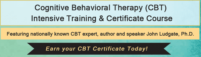 John Ludgate - Cognitive Behavioral Therapy Intensive Training