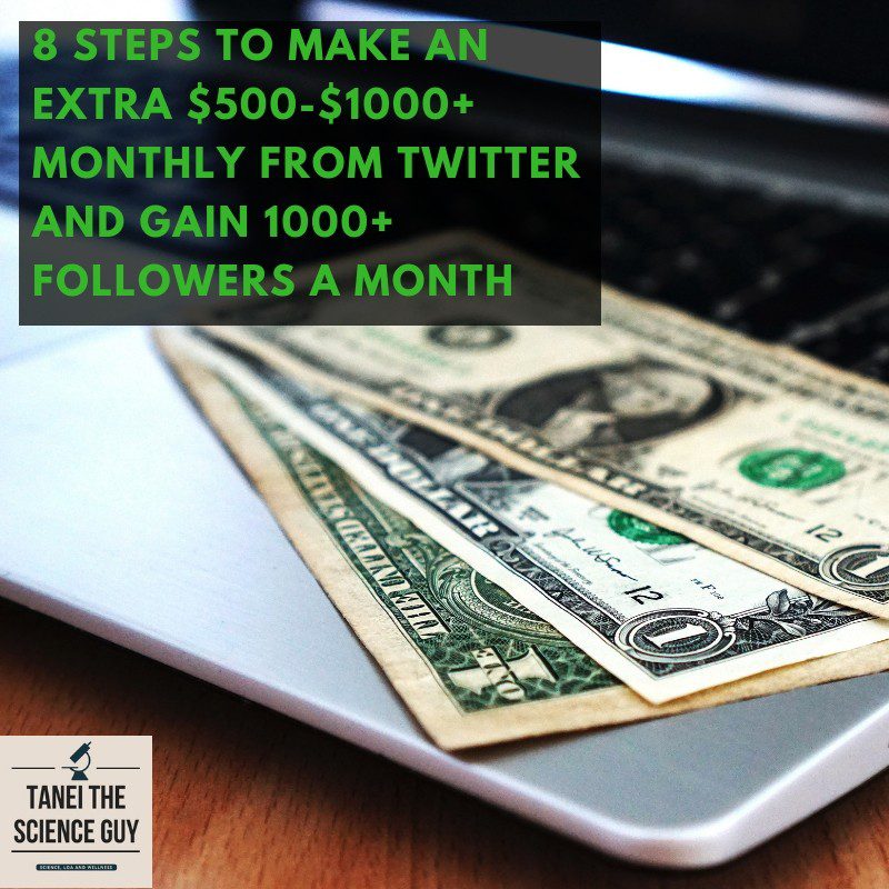 8 Steps to Make an Extra $500-$1000 Monthly From Twitter and Gain 1000+ Followers a Month