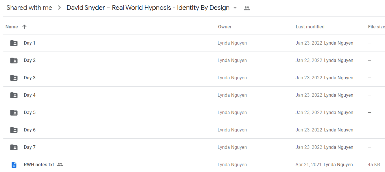 Real World Hypnosis Identity By Design - David Snyder2