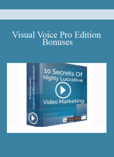 Visual Voice Pro Edition - Bonuses