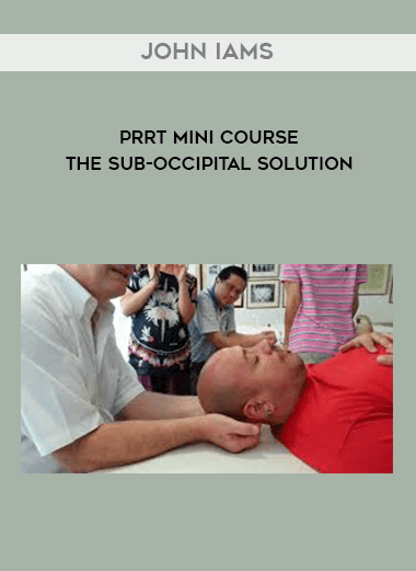 [Download Now] John Iams - PRRT Mini Course - The Sub-Occipital Solution (Online Version)