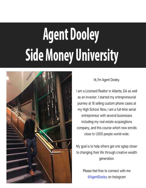 [Download Now] Agent Dooley – Side Money University