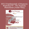[Audio Download] BT12 Fundamentals of Hypnosis Workshop 03 - The Hypnotic Phenomena - Brent Geary