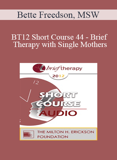 [Audio Download] BT12 Short Course 44 - Brief Therapy with Single Mothers: The Transformational Alchemy of Metaphor - Bette Freedson