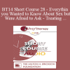 [Audio Download] BT14 Short Course 28 - Everything you Wanted to Know About Sex but Were Afraid to Ask - Treating Gay Men with Sexual Issues - Richard Miller