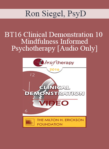 [Audio Download] BT16 Clinical Demonstration 10 - Mindfulness Informed Psychotherapy - Ron Siegel