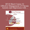 [Audio Download] BT18 Short Course 32 - Effective Management of Chronic Anxiety and Depression with Essential Neurobiological Communication - Bart Walsh