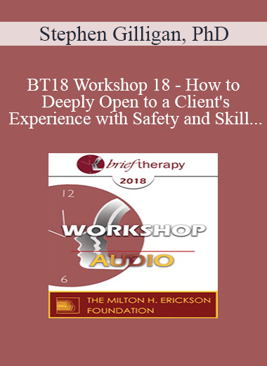 [Audio Download] BT18 Workshop 18 - How to Deeply Open to a Client's Experience with Safety and Skill - Stephen Gilligan