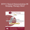 [Audio Download] BT93 Clinical Demonstration 08 - Keeping Therapy Brief: The Use of Early Recollections - Harold Mosak