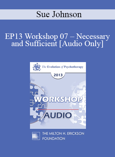 [Audio Download] EP13 Workshop 07 - Necessary and Sufficient: The Key Elements of Lasting Change in Couple Therapy - Sue Johnson