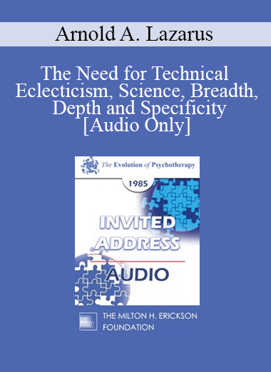 [Audio Download] EP85 Invited Address 01a - The Need for Technical Eclecticism