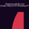 [Audio Download] IC04 Workshop 05 - Hypnosis and the Law - Alan Scheflin
