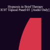 [Audio Download] IC07 Topical Panel 03 - Hypnosis in Brief Therapy - Douglas Flemons
