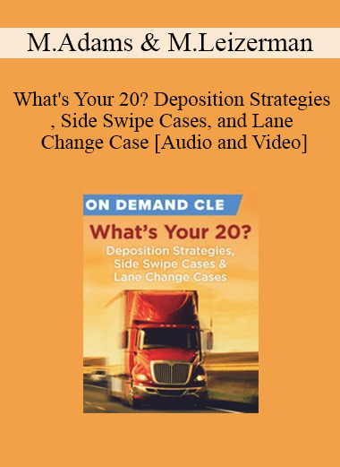 Trial Guides - What's Your 20? Deposition Strategies