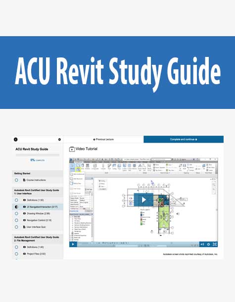 [Download Now] Aurelien Mansier – ACU Revit Study Guide