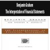 Benjamin Graham – The Interpretation of Financial Statements