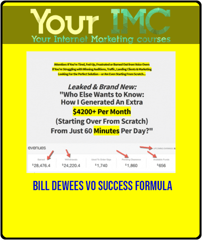 [Download Now] Bill DeWees - VO Success Formula