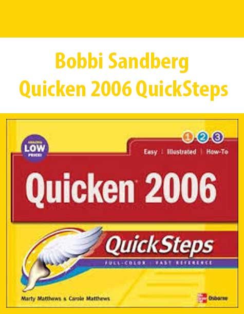 Bobbi Sandberg – Quicken 2006 QuickSteps