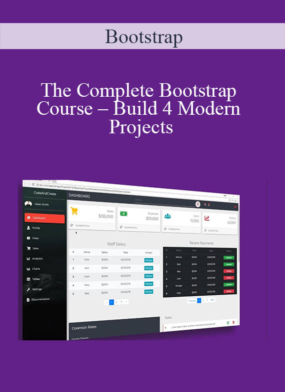 Bootstrap – The Complete Bootstrap Course – Build 4 Modern Projects