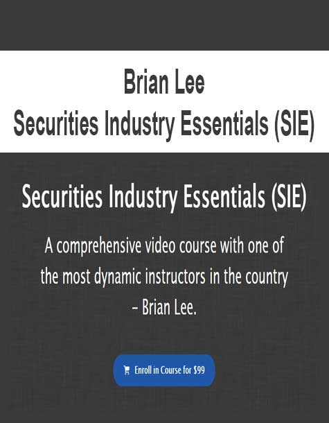 [Download Now] Brian Lee - Securities Industry Essentials (SIE)