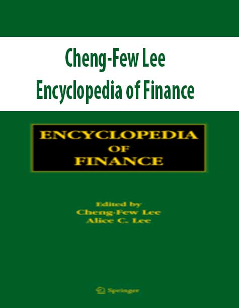 Cheng-Few Lee – Encyclopedia of Finance
