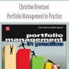 Christine Brentani – Portfolio Management in Practice