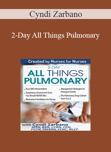 Cyndi Zarbano - 2-Day All Things Pulmonary