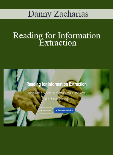 Danny Zacharias - Reading for Information Extraction