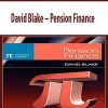 David Blake – Pension Finance