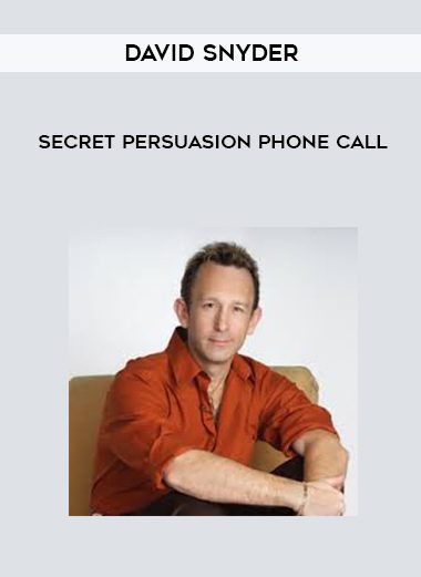 [Download Now] David Snyder – Secret Persuasion Phone Call