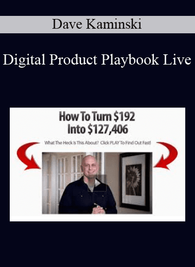 Digital Product Playbook Live - Dave Kaminski