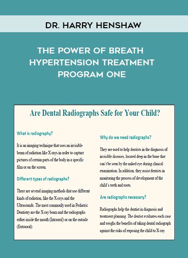 The Power of Breath ~ Hypertension Treatment Program One - Dr. Harry Henshaw