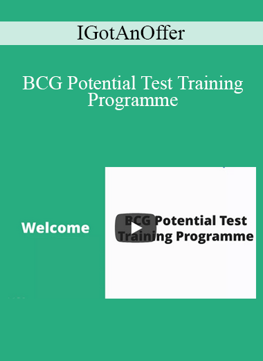 IGotAnOffer - BCG Potential Test Training Programme
