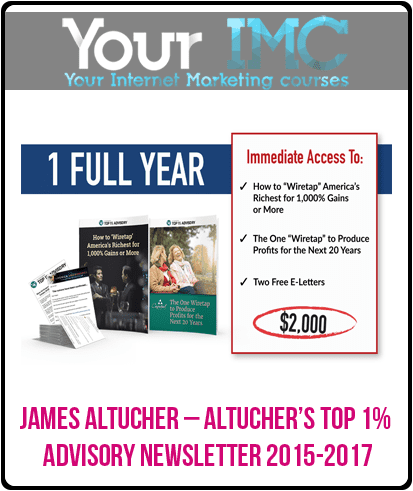 [Download Now] James Altucher – Altucher’s Top 1% Advisory Newsletter 2015-2017
