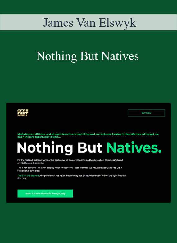 [Download Now] James Van Elswyk – Nothing But Natives