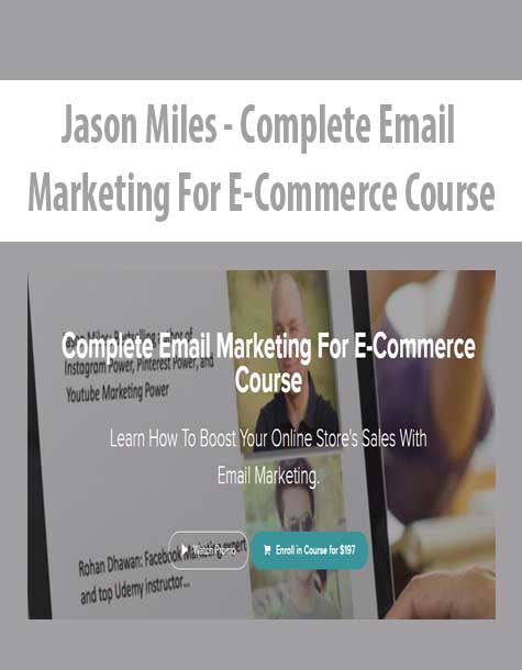[Download Now] Jason Miles - Complete Email Marketing For E-Commerce Course