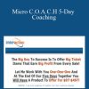 [Download Now] Jimmy D. Brown – Micro C.O.A.C.H 5-Day Coaching