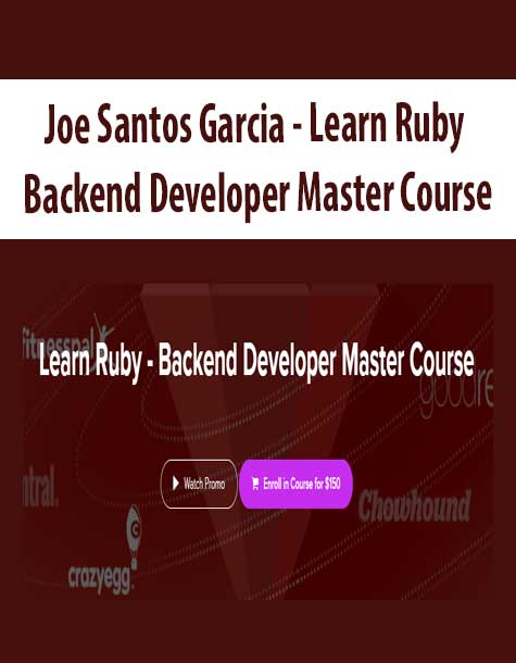 [Download Now] Joe Santos Garcia - Learn Ruby - Backend Developer Master Course
