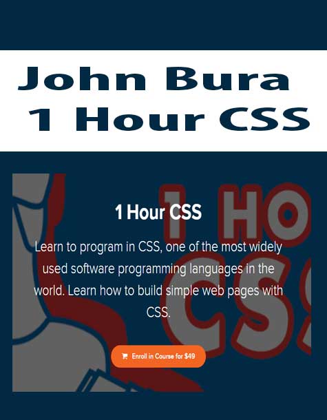 [Download Now] John Bura - 1 Hour CSS