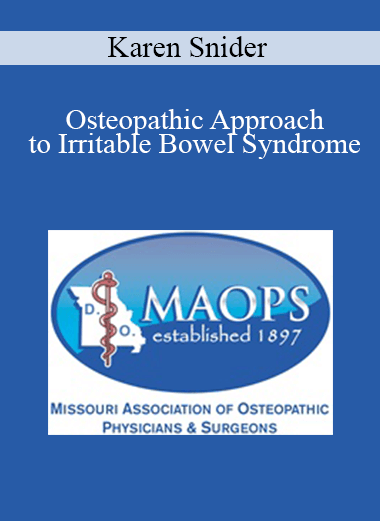 Karen Snider - Osteopathic Approach to Irritable Bowel Syndrome