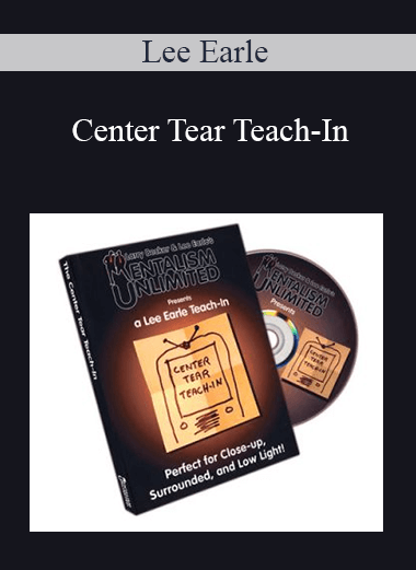 Lee Earle - Center Tear Teach-In