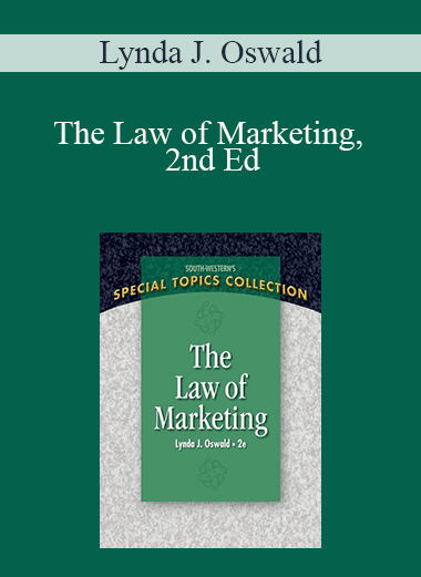 Lynda J. Oswald - The Law of Marketing