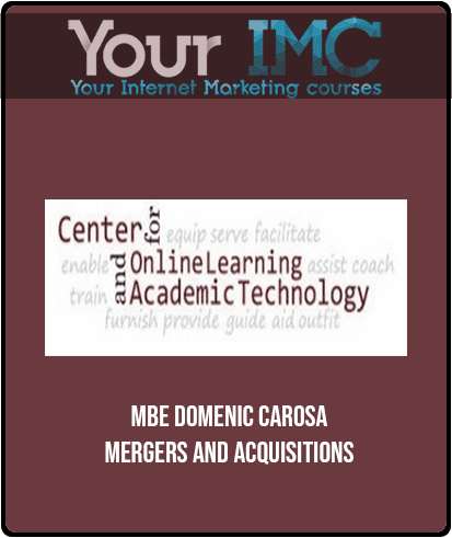 MBE - Domenic Carosa - Mergers and Acquisitions