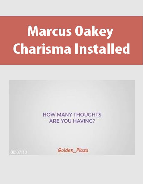 Marcus Oakey Charisma Installed