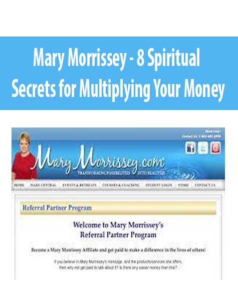 [Download Now] Mary Morrissey - 8 Spiritual Secrets for Multiplying Your Money