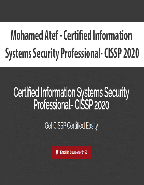[Download Now] Mohamed Atef - Certified Information Systems Security Professional- CISSP 2020