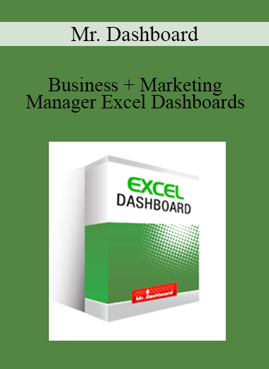Mr. Dashboard - Business + Marketing Manager Excel Dashboards