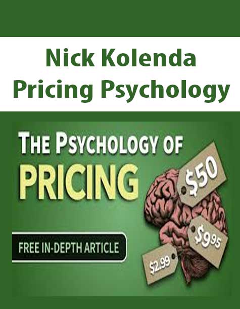 [Download Now] Nick Kolenda - Pricing Psychology